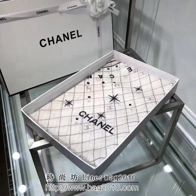 CHANEL香奈兒經典款 澳洲時尚大牌羊絨圍巾 LLWJ7688